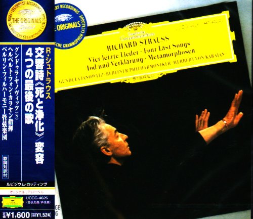 Herbert Von Karajan & Berlin Philharmonic Orchestra - R.Strauss: Tod Und Verklarung. 4 Letze Lieder - Japan CD