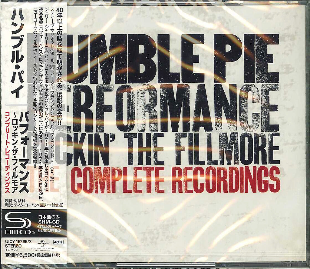 Humble Pie - Performance: Rockin' The Fillmore The Complete Recordings' - Japan 4 SHM-CD