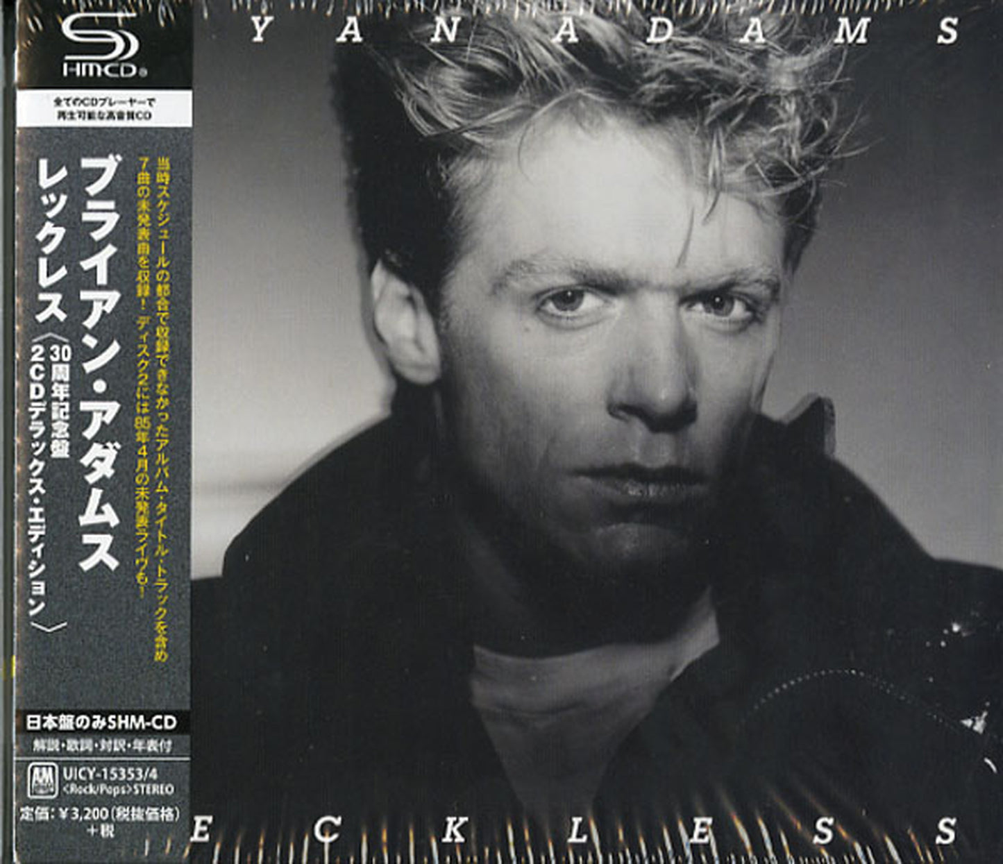 Bryan Adams - Reckless 30Th Anniversary 2Cd Deluxe Edition - Japan 2 SHM-CD