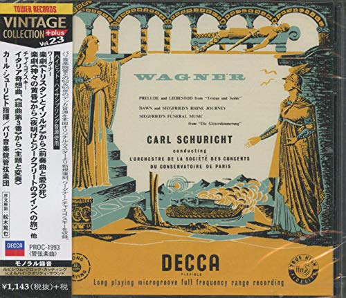 Tristan Und Isolde / Gotterdammerung / Tchaikovsky: Capriccio Italien, Etc / Schuricht‐Wagner (1813-1883) - Japan CD