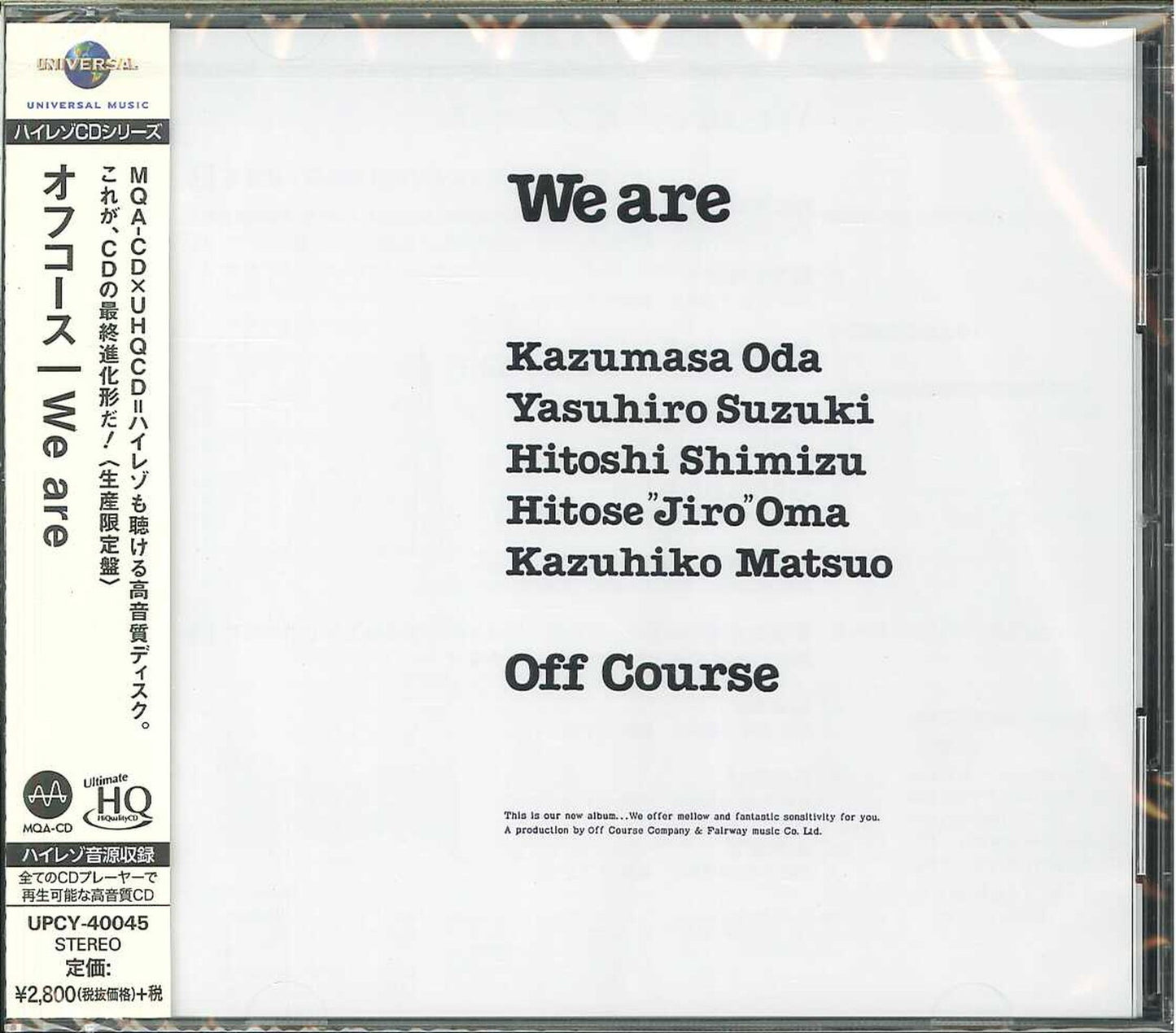 Off?Course - We Are - Japan UHQCD Limited Edition