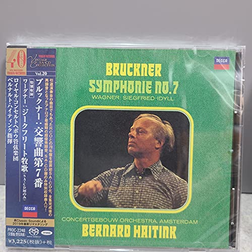 Bernard Haitink - Bruckner: Symphony No.7 <Special Recording> Wagner: Siegfried Pastorale (SA-CD layer only) - Japan SACD Hybrid