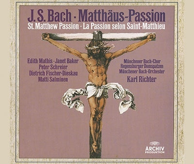 Matthaus-passion: Richter / Munich Bach.o & Cho / Mathis(S)Schreier(T)Dieskau(Br)Salminen(B)‐Bach (1685-1750) - Japan 3 SACD Hybrid