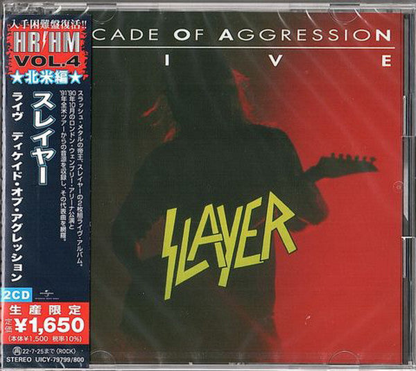 Slayer - Live: Decade Of Aggression - Japan 2 CD Limited Edition