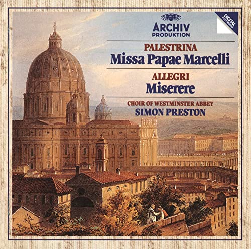 Simon Preston (conductor) - Palestrina: Missa Papae Marcelli / Allegri: Miserere - SHM-CD - Japan SHM-CD