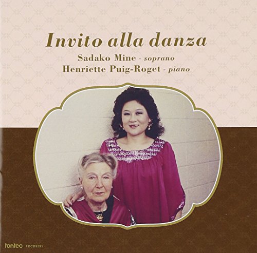 Invito alla danza -Tokyo Live 1983 : Sadako Mine(S)Puig-Roget(P) - Japan CD