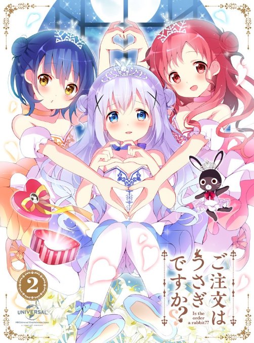 Animation - Is the Order a Rabbit?? (Gochumon wa Usagi Desu ka??) Vol.2 - Japan Blu-ray Disc Limited Edition