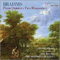 Okada Hiromi - Brahms: Piano Quintet & 2 Rhapsodies - Japan CD