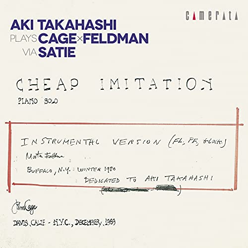 Works for Piano Vol.2 -Cheap Imitation : Aki Takahashi +(Feldman)Cheap Imitation‐Cage, John (1912-1992) - Japan CD