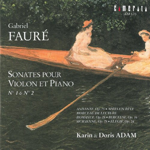 Karin & Doris Adam - Faure: Sonatas For Violin And Piano, No. 1 & 2 - Japan CD