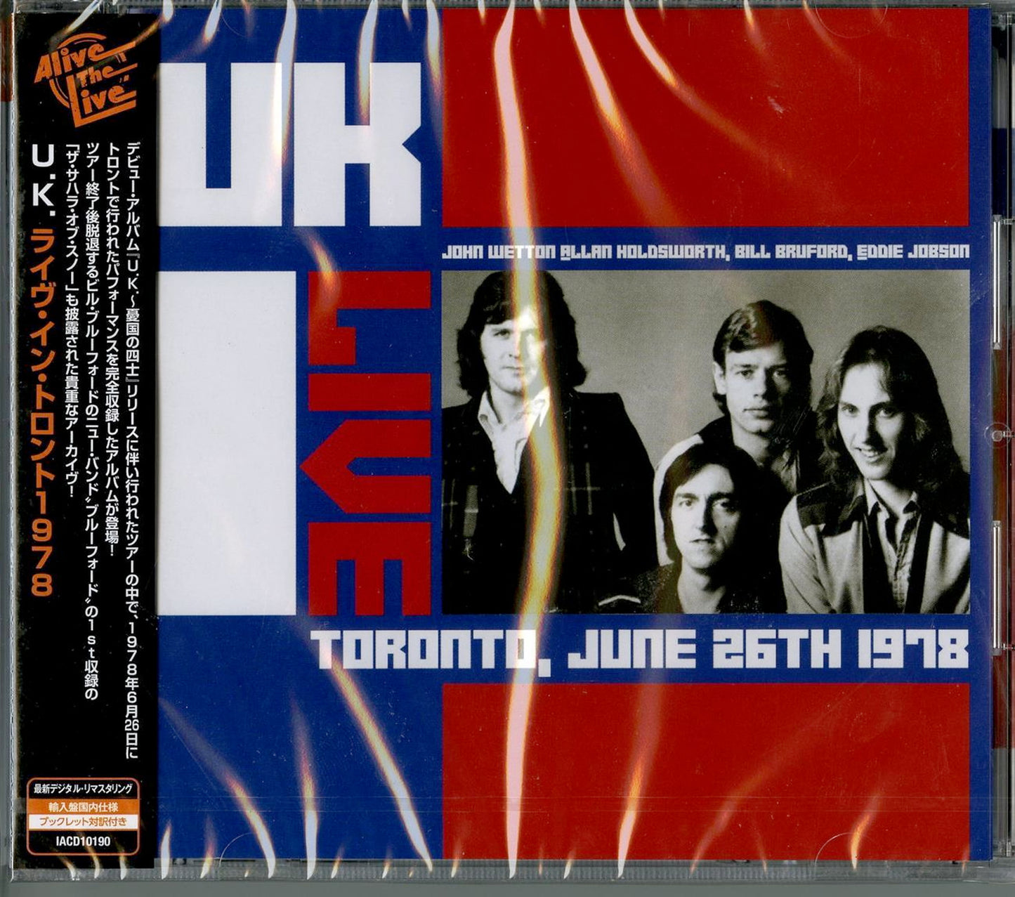U.K. - Live Toronto, June 26th 1978 - Import CD Limited Edition