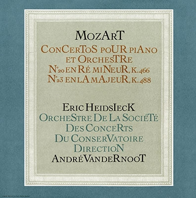 Eric Heidsieck - Mozart: Piano Concertos No. 20,21,23,24,25,27 - Japan 3 SACD Hybrid