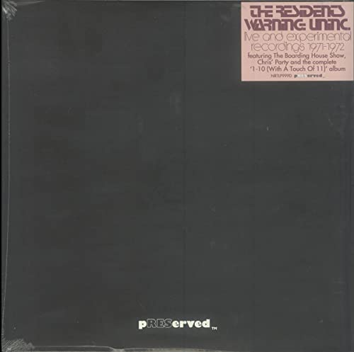 The Residents - Warning: Uninc.: Live And Experimental Recordings 1971-1972 - Import Vinyl LP Record