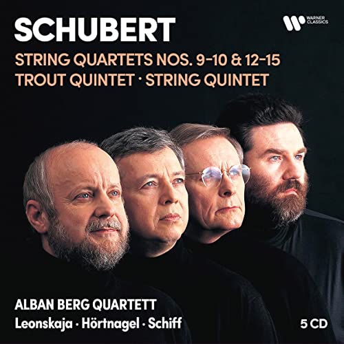 Schubert (1797-1828) - String Quartets, String Quintet, Piano Quintet : Alban Berg Quartet, Heinrich Schiff(Vc)Elisabeth Leonskaja(P)etc (5CD) - Import 5 CD Box