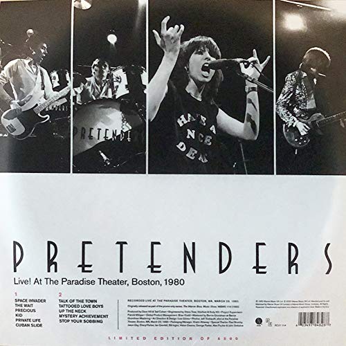 The Pretenders - Live! At the Paradise, Boston, 1980. - Import Clear Vinyl LP Record
