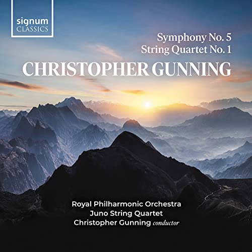 Gunning, Christopher (1944-) - Symphony No.5, String Quartet No.1 : Christopher Gunning / Royal Philharmonic, Juno String Quartet - Import CD