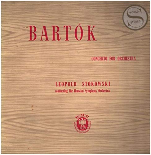 Bartok (1881-1945) - Concerto For Orchestra: Stokowski / Houston So - Import 2 LP Record