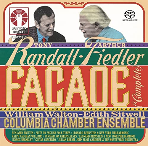 Walton, William (1902-1983) - Facade: Fiedler / Columbia Chamber Ensemble Tony Randall(Narr)+britten, Vaughan-williams: Bernstein / - Import SACD Hybrid