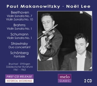 Paul Makanovitsky, Noel Lee - "Paul Makanowitzky : Beethoven, Schumann, Stravinsky, Brahms, Schoenberg, etc (1961, 63)(2CD)" - Import 2 CD