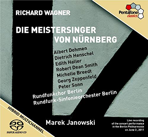 Wagner (1813-1883) - Die Meistersinger von Nurnberg : Janowski / Berlin Radio Symphony Orchestra, Dohmen, D.Henschel, Haller, R.D.Smith, etc (2011 Stereo)(4SACD) - Import 4 SACD Hybrid Box
