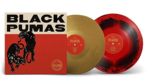 Black Pumas - Black Pumas (Deluxe Edition)<Red Black Vinyl> - Import Vinyl LP Record