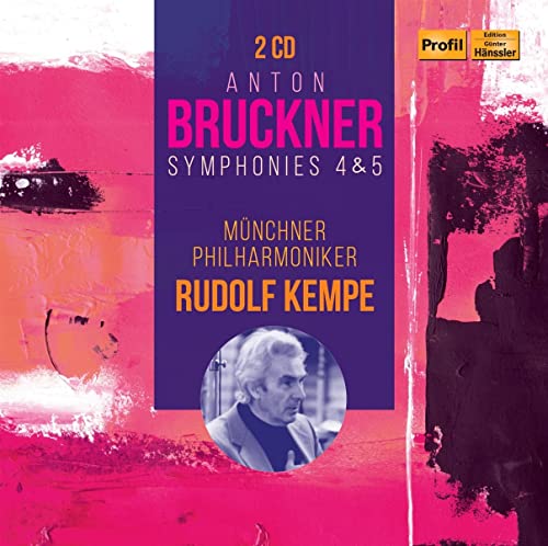 Bruckner (1824-1896) - Symphonies Nos.4, 5 : Rudolf Kempe / Munich Philharmonic (2CD) - Import 2 CD