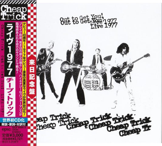 CHEAP TRICK  The world's first CD release of a rare live performance from just after their debut in Japan, their first visit to the country in four years!