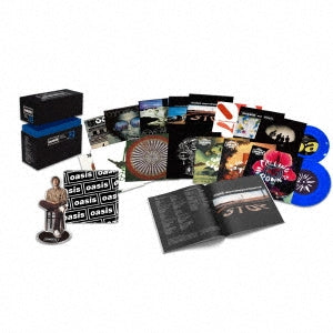 Oasis - Complete 7-inch Single Collection Box Volume 1,2 - Japan Clear red & Blue Colour Vinyl 7 Inch Single Record x17 Box Set Limited Edition