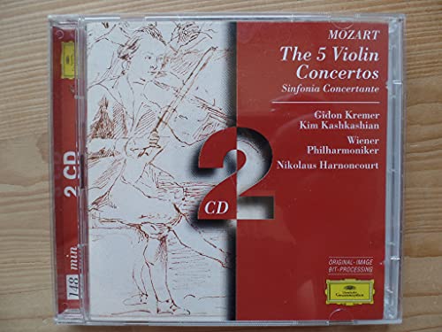 Mozart (1756-1791) - Complete Violin Concertos, Sinfonia Concertante : Gidon Kremer(Vn)Harnoncourt / Vienna Philharmonic (2CD) - Import 2 CD