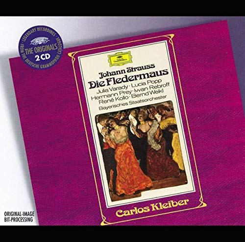 Johann Strauss II - J. Strauss - Die Fledermaus / Varady, Popp, Prey, Rebroff, Kollo, Weikl, Bayerischen Staatsorchester, Kleiber - Import 2 CD