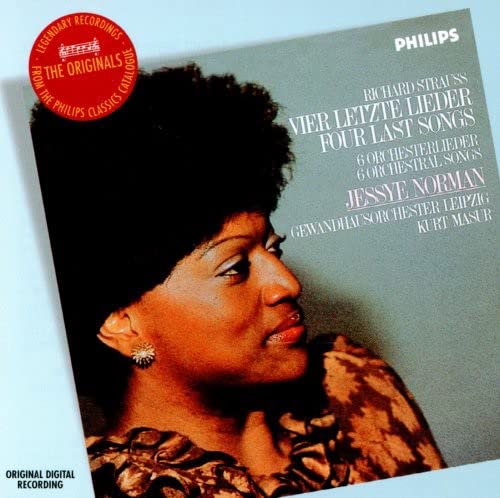 Jessye Norman - R.Strauss:4 Last Songs AV.150/Morgen! Op.27-4/Wiegenlied Op.41-1/etc (8/1982):Jessye Norman(S)/Kurt Masur(cond)/LGO - Import CD