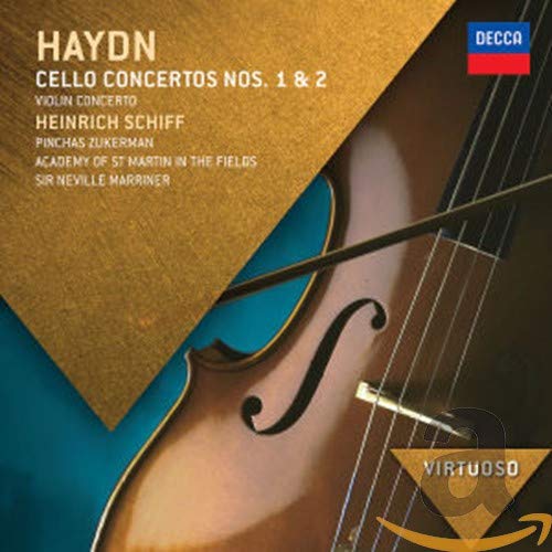Haydn (1732-1809) - Cello Concertos Nos.1, 2 : H.Schiff(Vc)Marriner / ASMF +Violin Concerto No.1 : Zukerman(Vn)LAPO - Import CD