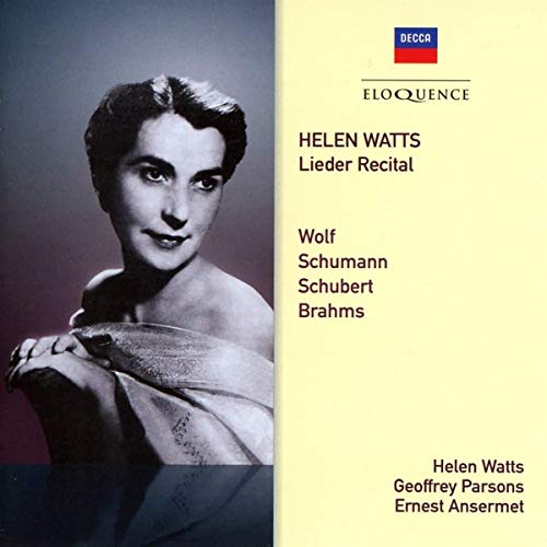 WATTS,HELEN; GEOFFREY PARSONS - Lieder Recital - Import 2 CD