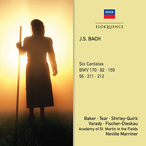 Bach (1685-1750) - Cantatas Nos.82, 159, 170, 211, 212 : Neville Marriner / ASMF, J.Baker, R.Tear, Shirley-Quirk, Varady, F-Dieskau (2CD) - Import 2 CD