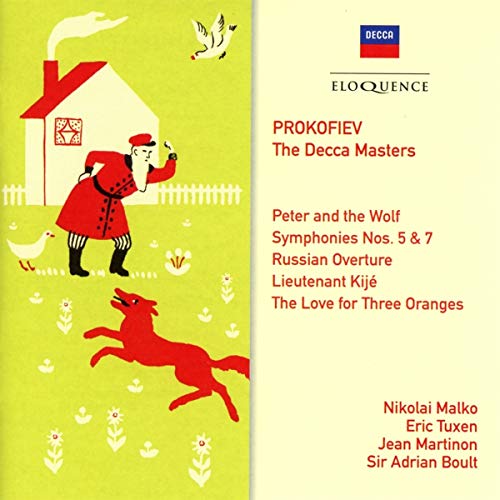 Prokofiev (1891-1953) - Sym, 5, 7, Peter & Wolf, Lieutenant Kije, Trois Oranges Suite: Tuxen / Martinon / Malko / Boult / - Import 2 CD