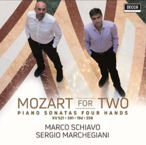 Marco Schiavo, Sergio Marchegiani - Mozart (1756-1791) Mozart For Two-Piano Sonatas For 4 Hands: Marchegiani Schiavo - Import CD