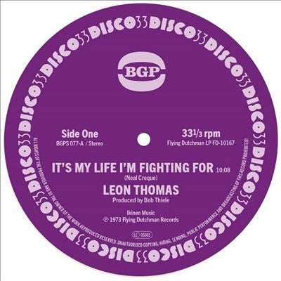 Leon Thomas - It'S My Life I'M Fighting For/Shape Your Mind To Die - Import Vinyl 7inch Record
