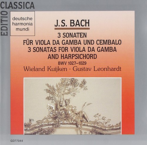 Bach, J.S. - J.S.Bach: 3 Sonatas For Viola Da Gamba and Harpischord - Import CD