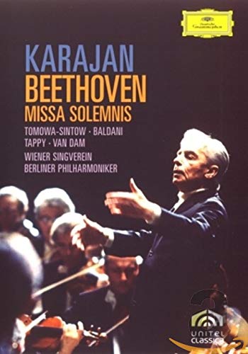 Beethoven (1770-1827) - "Missa Solemnis: Karajan / BPO, Tomowa-Sintow, Baldani, Tappy, van Dam" - Import DVD