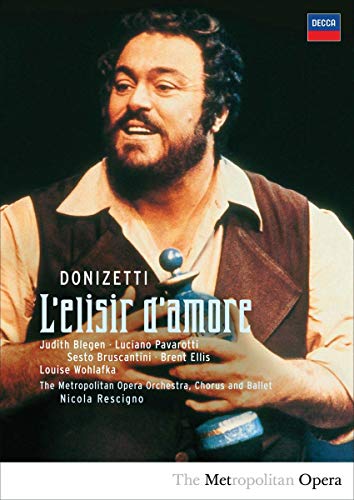 Luciano Pavarotti Donizetti L elisir D amore Import DVD CDs