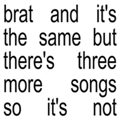 Charli Xcx - Brat And It'S The Same But There'S Three More Songs So It'S Not - Import Vinyl 2 LP Record