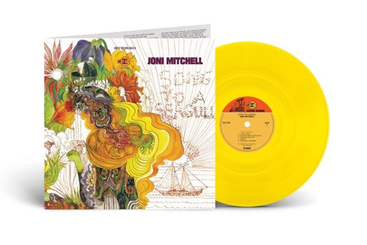 Joni Mitchell - Song To A Seagull - Import Yellow Vinyl LP Record