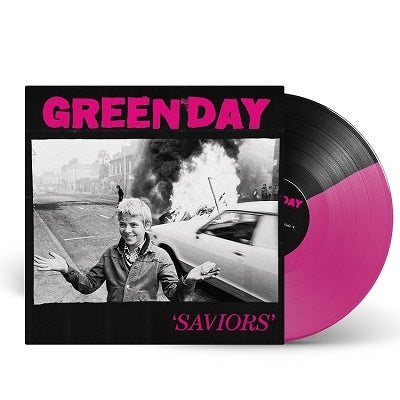 Green Day - Saviors - Import Indies Exclusive Black & Pink Vinyl LP Record