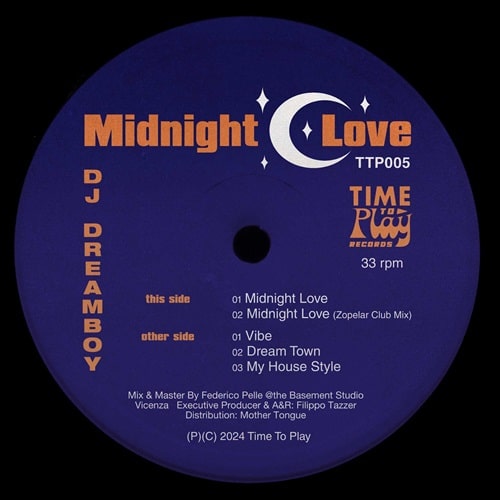 Dj Dreamboy - Midnight Love (Incl. Zopelar Rmx) - Import Vinyl 12 inch Record