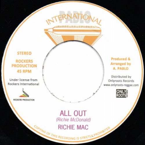 Richie Mac - All Out - Import 7 inch Single Record