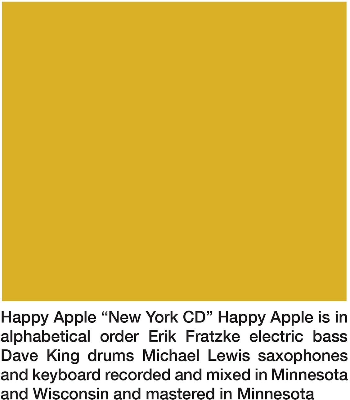 Happy Apple - New York - Import CD