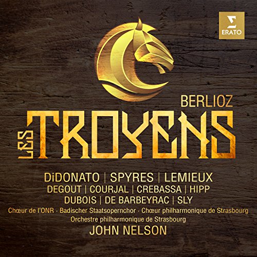 Berlioz (1803-1869) - Les Troyens : John Nelson / Strasbourg Philharmonic, DiDonato, Spyres, Lemieux, Degout, Crebassa, etc (2017 Stereo) - Import 4 CD + DVD