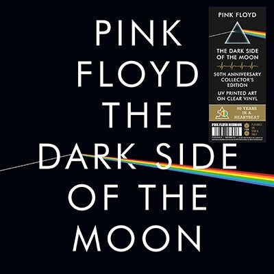 Pink Floyd - The Dark Side Of The Moon: 50Th Anniversary Edition Uv Printed Clear Double Vinyl - Import Vinyl 2 LP Record