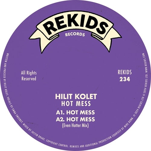Hilit Kolet - Hot Mess Incl. Mike Dunn Remix - Import Vinyl 12 Inch Record
