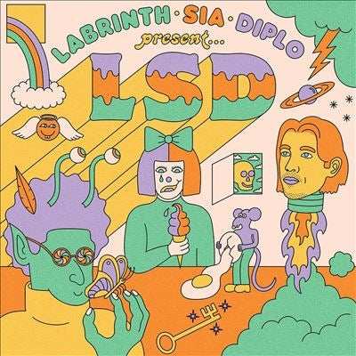 LSD 、 Sia 、 Diplo 、 Labrinth - Presents: LSD (Alternate Cover/5th Anniversary Edition) - Import Green Vinyl LP Record